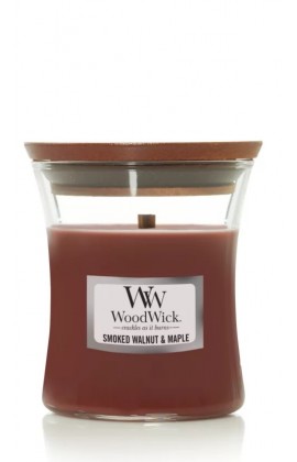 WoodWick Smoked walnut & maple kis illatgyertya